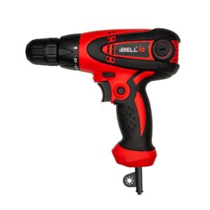 iBELL SD10-85/86 280W Electric Screwdriver Drill, 10mm Chuck, 750RPM, 19+1 Torque Settings, Copper Armature (Red-Black)