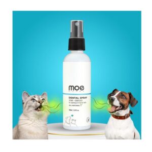 Moe Puppy Vet Recommended Dental Spray for Dogs & Cats – Oral Hygiene & Bad Breath Control Spray