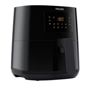 PHILIPS HD9252/90 Digital Air Fryer 4.1L 1400W with Rapid Air Technology & Touch Panel – 7 Preset Menu (Black)